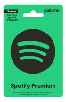 Pin Virtual Spotify Premium 3 Meses Colombia