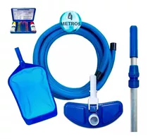 Kit Limpeza Piscina Aspirador Peneira Escova Inflável Intex