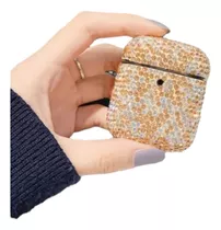 Funda Case Para AirPods Brillos Diamantes Cristal Audífonos