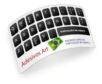 Kit5 Adesivos Etiquetas P/ Teclado Português Br Abnt2