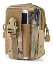 Morral Tactico Militar Sistema Molle Bolso Riñonera Funda Celular Mimetizado S-5022m