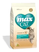Max Cat Alimento Professional Line Para Gato Adulto Sabor Pollo Y Arroz En Bolsa De 10kg