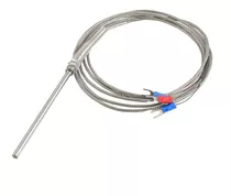 Sensor Temperatura Pt100 400 ºc 3 Hilos 10 Cm 2 Metros Cable