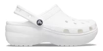 Crocs Classic Platform Clog Blanco 