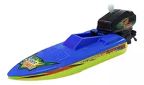 Mini Barco Lancha A Corda Outboard Boats Brinquedo Piscina