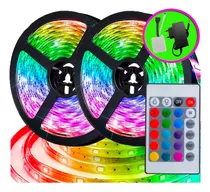 Kit 2 Fitas Led Rgb 5050 Coloridas 16 Cores 5m Em Cada.