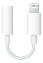 Adaptador Auriculares Para iPhone Lighting A 3.5mm Color Blanco