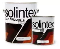 Pintura Esmalte Negro Brillante 570 Gal Solintex