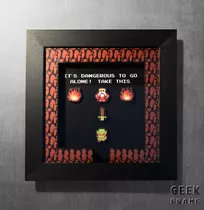 Zelda Nes - Cuadro Diorama 3d -geek Frame-  