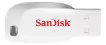 Pendrive Sandisk Cruzer Blade 16gb  Usb 2.0 Branco