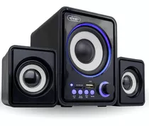 Caixa De Som Subwoofer 2.1 Bluetooth Usb Sd P2 Pc Celular Tv