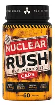 Nuclear Rush Pre-entrenamiento  60 Cápsulas Sabor Neutro Bodyaction Sport Nutrition