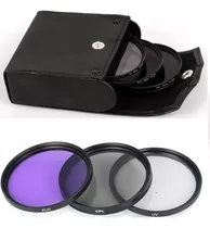 Filtro 40.5mm Kit Uv Cpl Fld + Estuche Lente Nikon Canon 