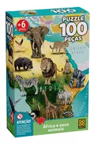 Puzzle 100 Peças África E Seus Animais