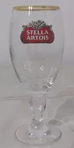 Copa De Vidrio  Stella Artois  250ml. Borde Dorado