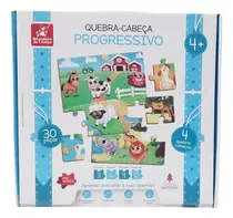 Quebra Cabeça Infantil Progressivo Educativo 3 Anos