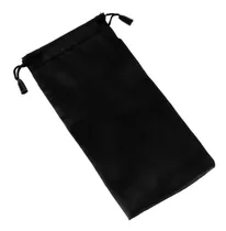 Funda Bolsita Estuche Anteojos Cordón Ajustable Negro