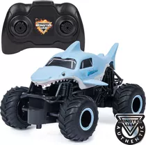 Vehículos A Control Remoto Monster Jam Radio 1:24, Megalodon Color Verde Oscuro