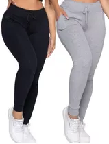 Calça Moletom Jogger Ribana Oversize Feminina Gramatura Plus