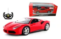 Auto A Radio Control Ferrari Gtb 488 Rastar Escala 1/14 Color Rojo