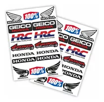 Calcos Stickers Honda - Cascos Motos Termos Impreso/laminado