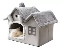 Casa Y Cama Plegable Para Gato Con Cojín Suave