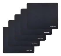 Kit 5x Mousepad Basico Liso Simples  Antiderrapante Atacado