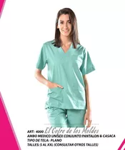 Molde Digital Ambo Medico Chaqueta+pantalon, Talles S Al Xxl