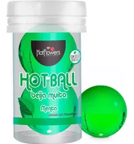 Bolinhas Hot Ball Dupla Beija Muito Menta Hc585