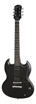 Guitarra Eléctrica EpiPhone Sg Special Ve De Álamo Ebony Con Diapasón De Palo De Rosa