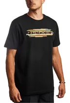 Remera Babolat Hombre Wall Black