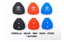 Funda De Silicona Cubre Llave Toyota Hilux - Etios 2 Botones