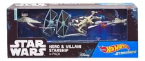 Hot Wheels Star Wars Starship Hero & Villain Pack De 4 Naves