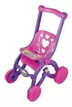 Carrinho Para Boneca Florzinha Rosa C/lilas Brinquemix