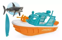 Barco Brinquedo Shark Wave  Tubarão Usual Para Piscina