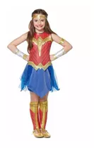 Disfraz Mujer Maravilla Dc Para Niñas Fiestas Wonder Woman