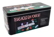 Jogo De Poker Texas Holdem Poker Set Lata