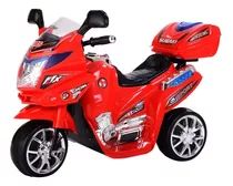 Moto Carro Electrica Niño Niña Recargable Montable 4 Año Color Rojo