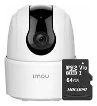 Imou Ranger 4mp Ta42n-plus-64 Cámara Ip Domo Con Microsd 64gb Y Letrero Disuasivo Motorizado Wifi De 4 Mp H.265 Autotracking Detección De Humanos Modo Privacidad Micrófono & Bocina Ta42n Lente 3.6mm 