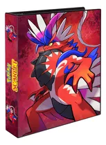 Álbum Pasta Fichário Pokemon Scarlet Koraidon Capa Dura