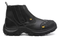 Bota Caterpillar Botina Trabalho Resistente Couro Macianl228