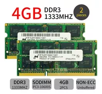 Memória 8gb Ddr3 2x4gb Macbook Pro 13-inch Mid 2010