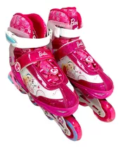 Patines Barbie Luces Ajustables M (tallas 35-38) Bb-bf-132