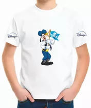 Camiseta Infantil Infantil Pirata - Pateta + Nome Da Criança