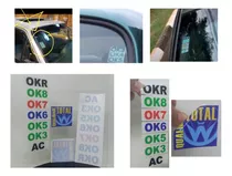 Kit Adesivos Para-brisa Gol - Selos Ok + Qualidade Total Vw