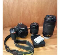  Nikon D5600+18-55mm+lente70-300mm  Conversable 