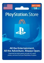 Tarijeta Psn Gift Card 10$ Digital Usa Ps4