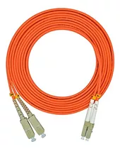 Jeirdus Cable De Fibra Optica Multimodo Lc A Sc Duplex 62.5/