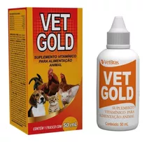 Vet Gold 50ml - Suplemento Vitamínico Para Animais