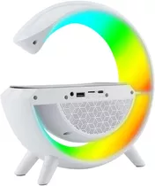 Bocina Bluetooth Altavoz Cargador Inalámbrico Led Rgb